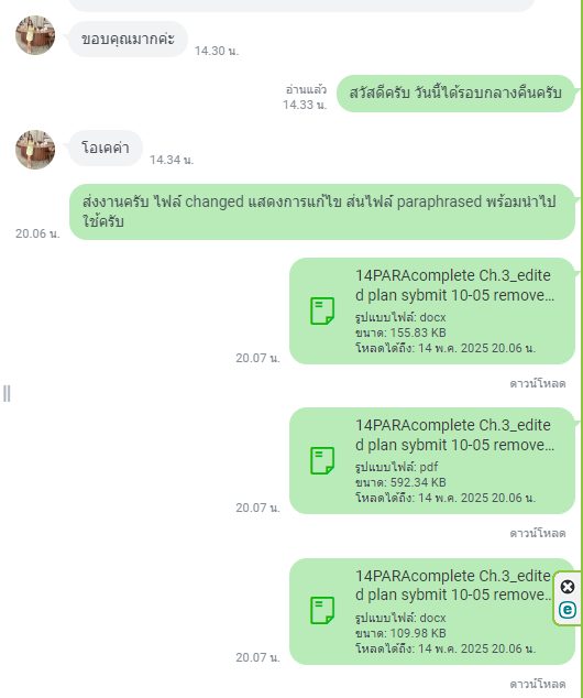 ข้อความขอบคุณจากลูกค้า Humanize AI